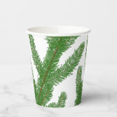 Evergreen Bire Tree Branches Pappbecher (Links)