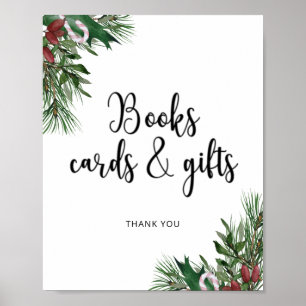 Evergreen BOOKS CARDS UND GIFTS Poster
