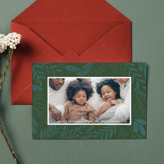 Evergreen Bramble | Botanisches Foto Feiertagskarte