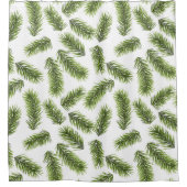 Evergreen Branch Muster Duschvorhang (Vorderseite)