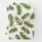 Evergreen Branch Muster Geschenkpapier Set (Beispiel)