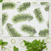 Evergreen Branch Muster Geschirrtuch (Gefaltet)