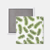 Evergreen Branch Muster Magnet (Vorderseite/Rückseite)