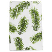 Evergreen Branch Muster Mittlere Geschenktüte (Vorderseite)