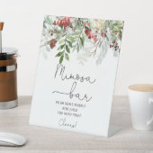 Evergreen Brautparty mimosa Bar Sockelschild (In SItu)