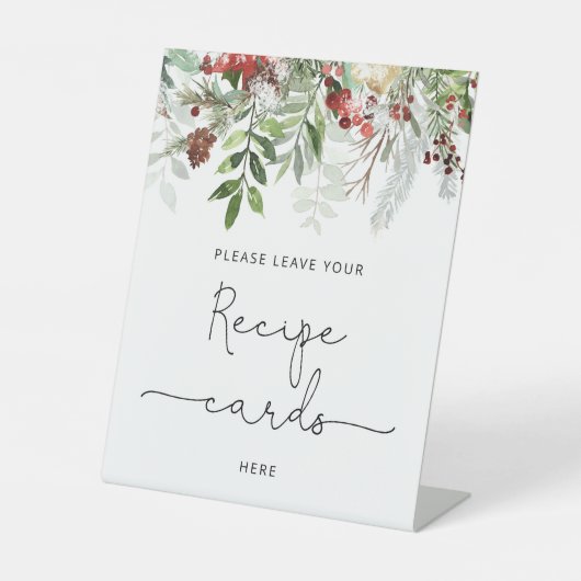 Evergreen Brautparty verlasse hier Ihr Rezept Sockelschild (Vorderseite)