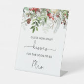 Evergreen bridrate, wie viele Küsse Sockelschild (Vorderseite)