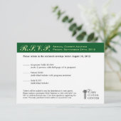 Evergreen Business Gala Event UAWG RSVP Karte (Stehend Vorderseite)