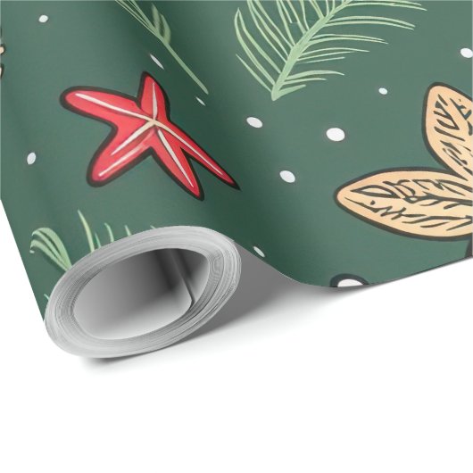 Evergreen Cheer Geschenkpapier (Rolleneckpunkt)