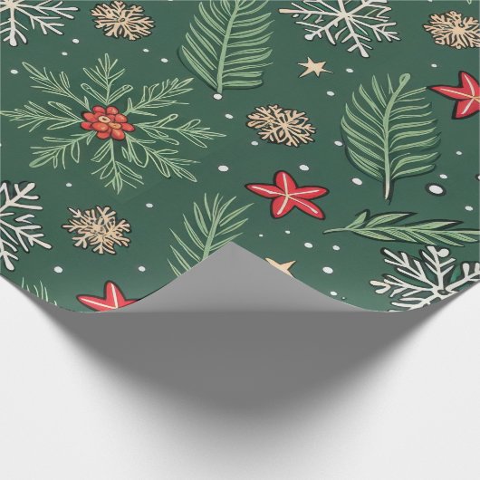 Evergreen Cheer Geschenkpapier (Ecke)