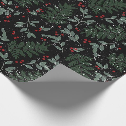 Evergreen Cheer Wrapping Paper Geschenkpapier (Ecke)