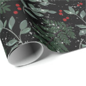 Evergreen Cheer Wrapping Paper Geschenkpapier (Rolleneckpunkt)