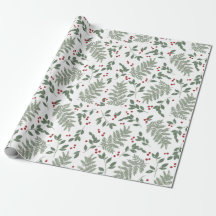 Evergreen Cheer Wrapping Paper