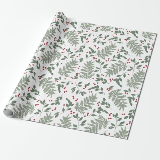 Evergreen Cheer Wrapping Paper Geschenkpapier (Ungerollt)