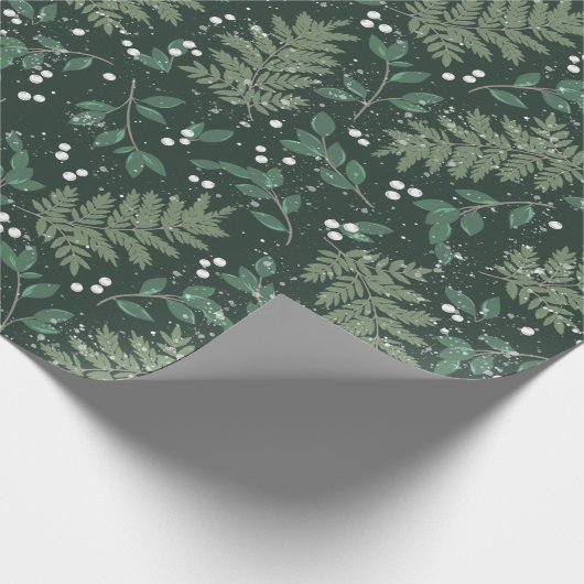 Evergreen Cheer Wrapping Paper Geschenkpapier (Ecke)