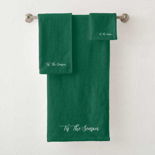 Evergreen Christmas Bath Handtuch Set (Insitu)