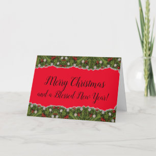 Evergreen Christmas Card Feiertagskarte