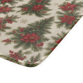 Evergreen Christmas Charm Cutting Board Schneidebrett (Ecke)