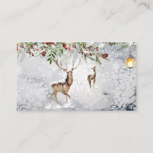 Evergreen Christmas Custom notes Encoding Card Begleitkarte (Rückseite)