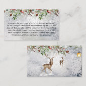 Evergreen Christmas Custom notes Encoding Card Begleitkarte (Vorne/Hinten)
