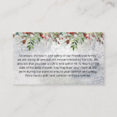 Evergreen Christmas Custom notes Encoding Card Begleitkarte (Vorderseite)