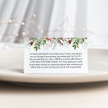 Evergreen Christmas Custom notes Encoding Card Begleitkarte<br><div class="desc">Evergreen Weihnachts Custom Notes Enclosure Card. Hinweise zu Gesundheit und Sicherheit. Passen Sie Ihren Text an. Matching-Elemente verfügbar.</div>