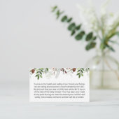 Evergreen Christmas Custom notes Encoding Card Begleitkarte (Stehend Vorderseite)
