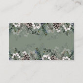 Evergreen Christmas Custom notes Encoding Card Begleitkarte (Rückseite)