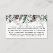 Evergreen Christmas Custom notes Encoding Card Begleitkarte (Vorderseite)