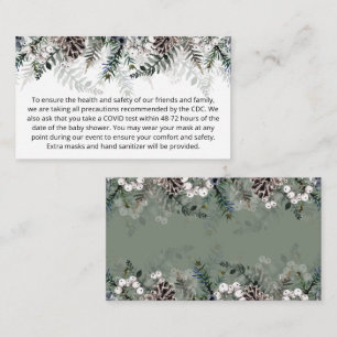 Evergreen Christmas Custom notes Encoding Card Begleitkarte