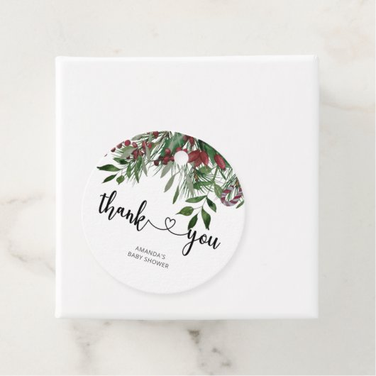 Evergreen Christmas Danke Geschenkanhänger (Beispiel)