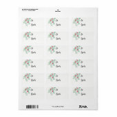 Evergreen Christmas Holiday-Geschenk-Etikett Adressaufkleber (Vorne)