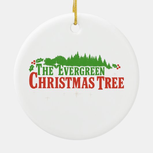 Evergreen Christmas Tree Ornament (Hinten)