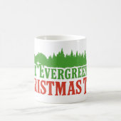 Evergreen Christmas Tree Title Kaffeetasse (Mittel)
