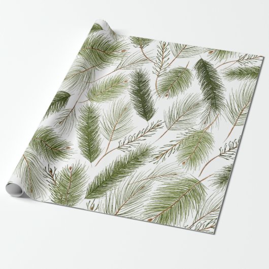Evergreen Christmas Wrapping Paper Geschenkpapier (Ungerollt)
