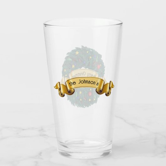 Evergreen Christmas Wreath Glas (Rückseite)