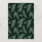 Evergreen & Cotton Blume Bouquet Wedding Details Begleitkarte (Rückseite)