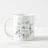 Evergreen & Cotton Blume Herr Personalisiert Kaffeetasse (Links)