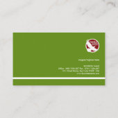 Evergreen Dialog Box Company Sekretär Visitenkarte (Rückseite)