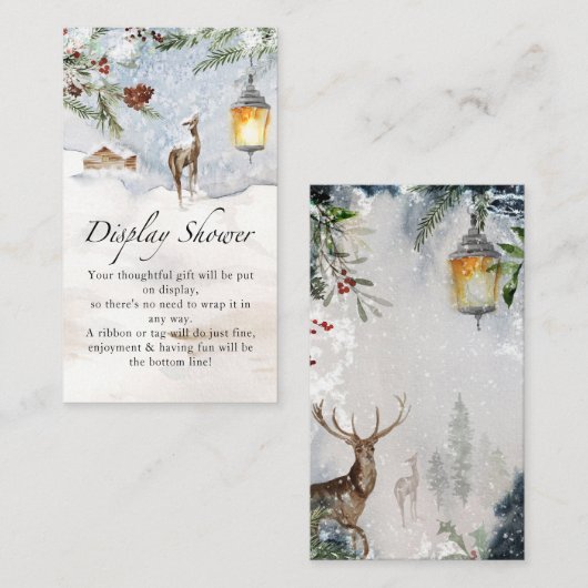 Evergreen Display schouwer Begleitkarte (Vorne/Hinten)