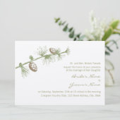 Evergreen Einladung (Stehend Vorderseite)