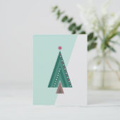 Evergreen Elegance Feiertagskarte (Stehend Vorderseite)