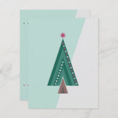 Evergreen Elegance Feiertagskarte (Vorne/Hinten)