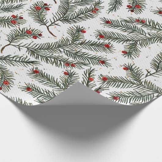 Evergreen Elegance Geschenkpapier (Ecke)