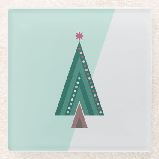 Evergreen Elegance Glasuntersetzer (Vorderseite)