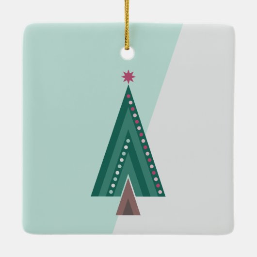 Evergreen Elegance Keramikornament (Rückseite)