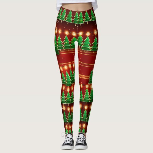 "Evergreen Elegance Leggings" Leggings (Vorderseite)