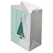 Evergreen Elegance Mittlere Geschenktüte (Vorderseite Schrägansicht)