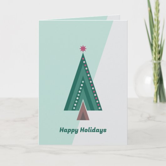 Evergreen Elegance Tree Card Karte (Vorderseite)