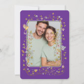 Evergreen Elegance Wedding Einladung (Rückseite)